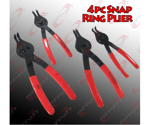 4pc Internal and external Circlip Size 6" AND 8" Snap Ring Pliers Set